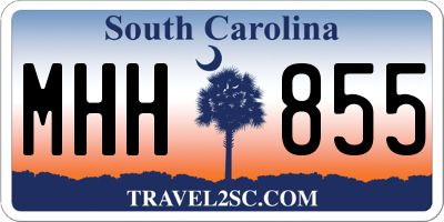 SC license plate MHH855