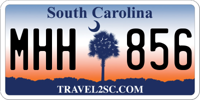 SC license plate MHH856