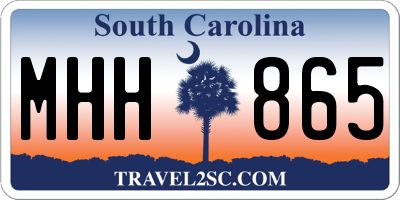 SC license plate MHH865