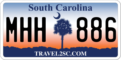 SC license plate MHH886