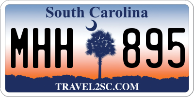 SC license plate MHH895