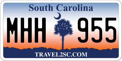SC license plate MHH955