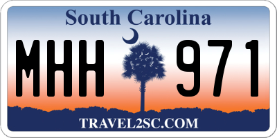 SC license plate MHH971