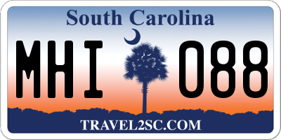 SC license plate MHI088