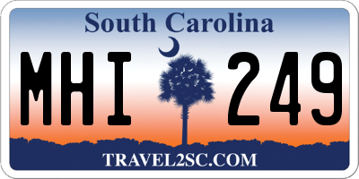 SC license plate MHI249