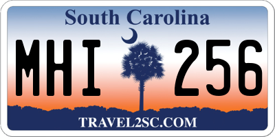 SC license plate MHI256