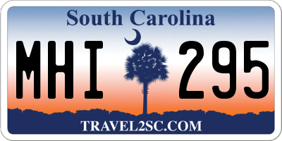 SC license plate MHI295