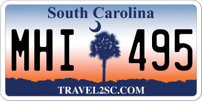 SC license plate MHI495