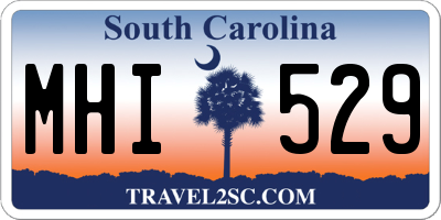 SC license plate MHI529
