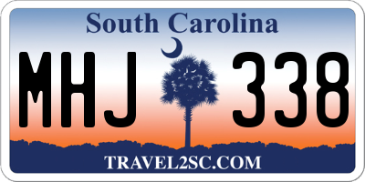 SC license plate MHJ338