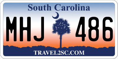 SC license plate MHJ486