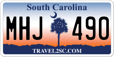 SC license plate MHJ490