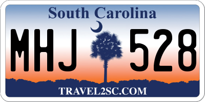 SC license plate MHJ528
