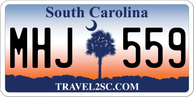 SC license plate MHJ559