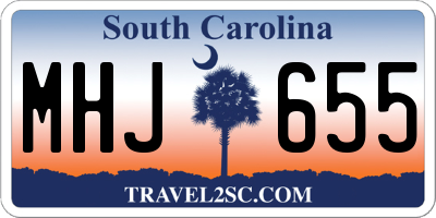 SC license plate MHJ655