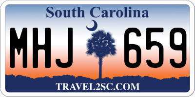 SC license plate MHJ659