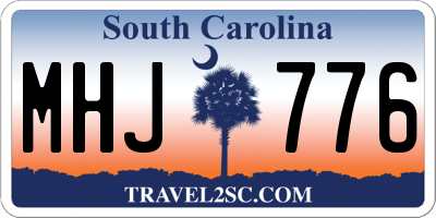 SC license plate MHJ776
