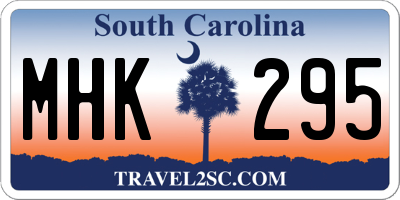 SC license plate MHK295