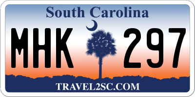 SC license plate MHK297