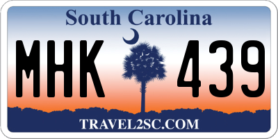 SC license plate MHK439