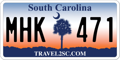 SC license plate MHK471
