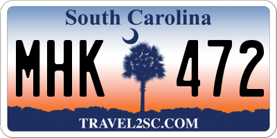 SC license plate MHK472