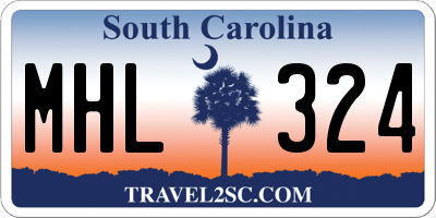 SC license plate MHL324