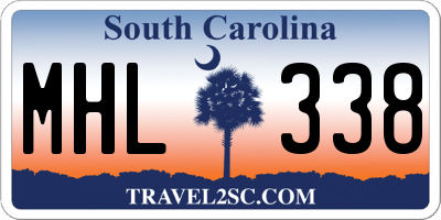 SC license plate MHL338