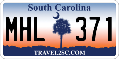SC license plate MHL371