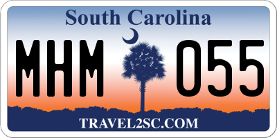 SC license plate MHM055