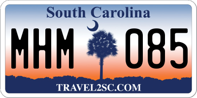SC license plate MHM085