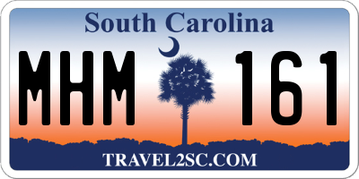 SC license plate MHM161