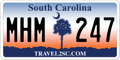 SC license plate MHM247
