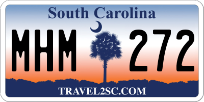 SC license plate MHM272