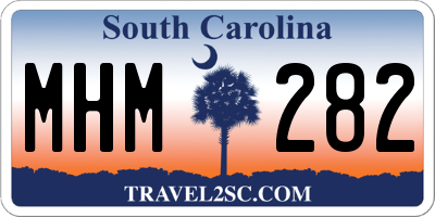 SC license plate MHM282
