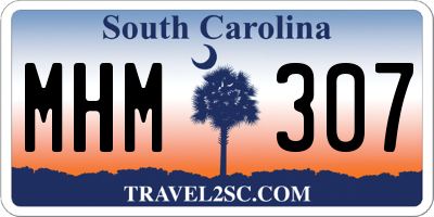 SC license plate MHM307