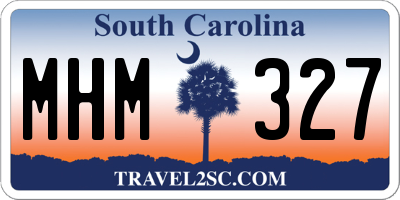 SC license plate MHM327