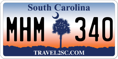 SC license plate MHM340