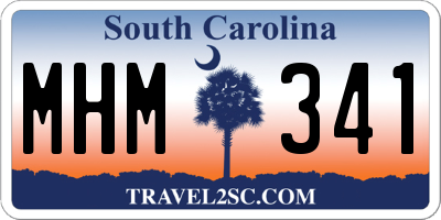 SC license plate MHM341