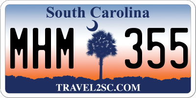 SC license plate MHM355