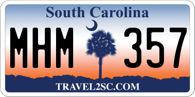 SC license plate MHM357
