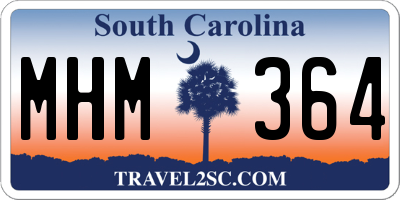 SC license plate MHM364