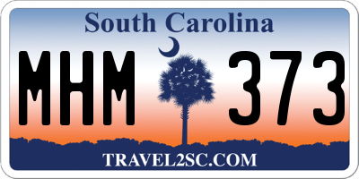 SC license plate MHM373