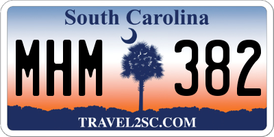 SC license plate MHM382