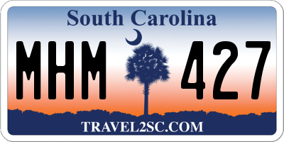 SC license plate MHM427