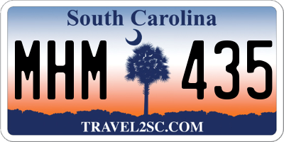 SC license plate MHM435