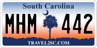 SC license plate MHM442