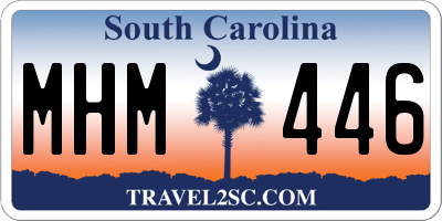 SC license plate MHM446