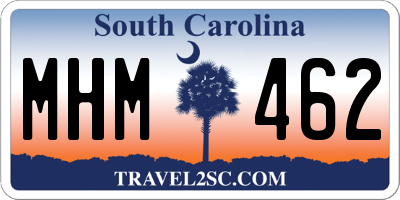 SC license plate MHM462