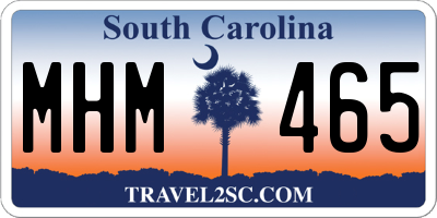 SC license plate MHM465
